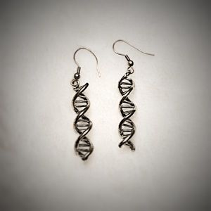 Sterling Silver DNA earrings